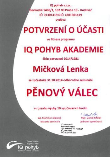 Certifikat-IQ-pohyb-penovy-valec